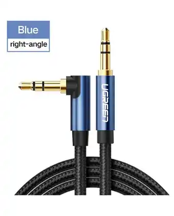 Tiendas EFE Cable sonido ugreen 3.5mm macho a macho nylon 1 mt oro oferta