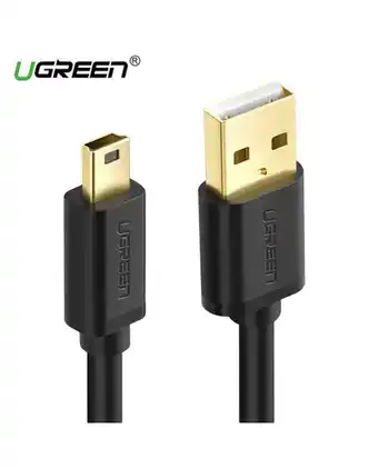 Tiendas EFE Cable usb 2.0 ugreen tipo a mini 5 pines macho/macho 0.25mm negro oferta