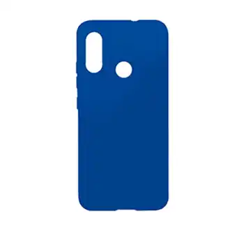 Tiendas EFE Case siliconado para motorola e6 plus azul oferta