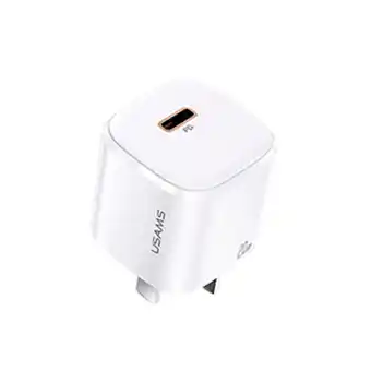 Tiendas EFE Cargador de pared t36 usams 20w us-cc123 - blanco oferta