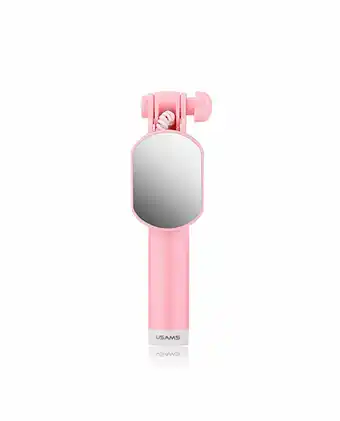 Tiendas EFE Selfie stick con espejo 3.5 mm us-zb030 - rosado oferta