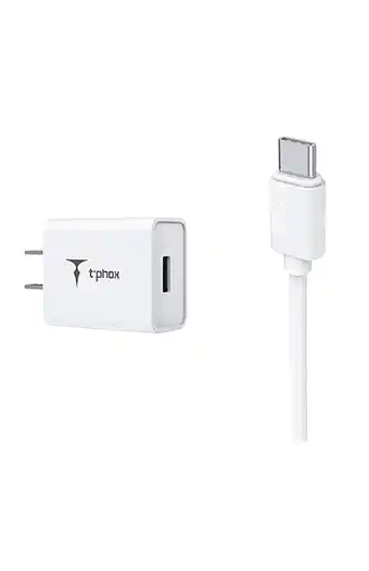 Tiendas EFE Cargador de carga rápida miniset t phox + cable tipo c - blanco oferta