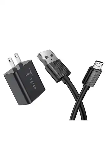 Tiendas EFE Cargador de carga rápida miniset t phox + cable micro usb - negro oferta