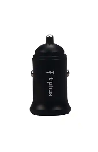 Tiendas EFE Cargador de dos puertos de salida usb t phox zega 3.1a - negro oferta