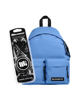 Tiendas EFE Audífonos smoke mic black + mochila blue porta laptop oferta