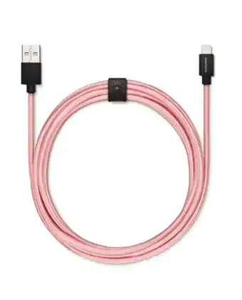 Tiendas EFE Cable usb para apple fab 250 ed l usbepower - pink gold oferta