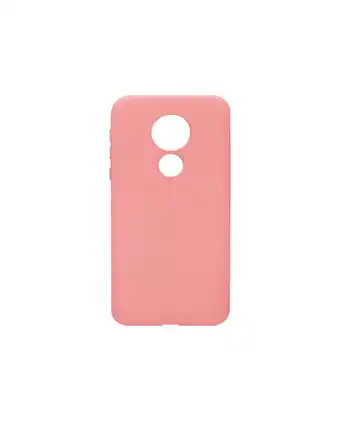 Tiendas EFE Case siliconado motorola g7 power - rosado oferta