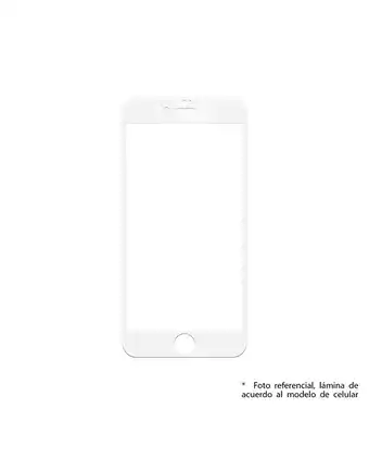 Tiendas EFE Lámina vidrio templado iphone6s plus fibra de carbono 3d blanco usams oferta