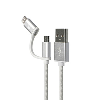 Tiendas EFE Cable 2 en 1 con conector lightning y micro usb klip xtreme oferta