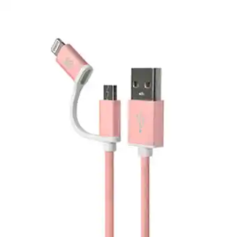 Tiendas EFE Cable 2 en 1 con conector lightning y micro usb klip xtreme oferta