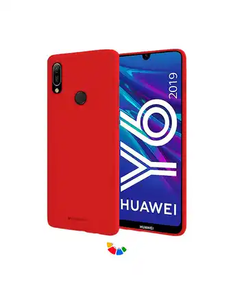 Tiendas EFE Funda/case para huawei y6 2019 soft feeling goospery - rojo oferta