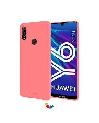 Tiendas EFE Funda/case para huawei y6 2019 soft feeling goospery - coral oferta