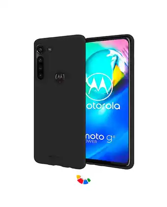 Tiendas EFE Funda/case para motorola g8 power soft feeling - negro oferta