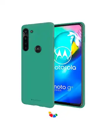 Tiendas EFE Funda/case para motorola g8 power soft feeling - verde oferta