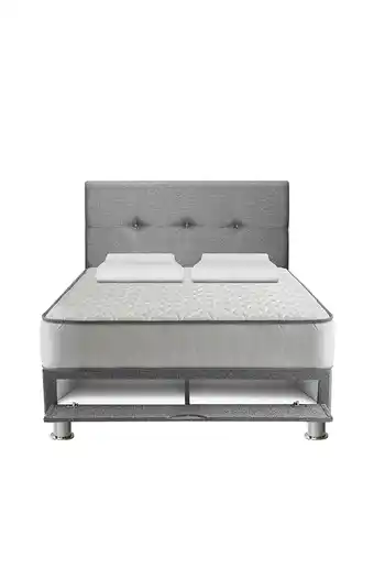 Tiendas EFE Juego de dormitorio forli sabanera zenith - 2 plazas + colchón + box sabanera + cabecera + 2 almohadas oferta