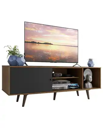 Tiendas EFE Mesa de tv capri 65"; rustic & negro oferta