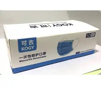 Tiendas EFE Mascarilla kogi 3 pliegues - caja x 50 unidades oferta