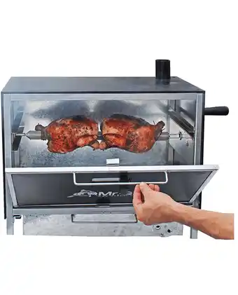 Horno brasero mediano mr. grill + tabla de picar