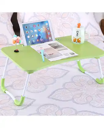 Tiendas EFE Mesa plegable portátil para laptop y tablet hf20 - verde oferta