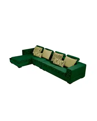 Tiendas EFE Seccional home premium izquierdo sky verde oferta