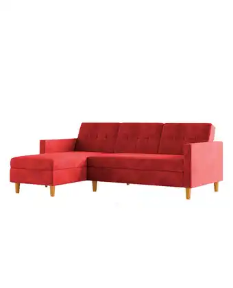 Tiendas EFE Seccional home premium izquierdo furry rojo oferta