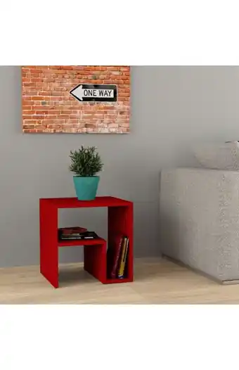 Tiendas EFE Repisa alfa con secciones - rojo oferta
