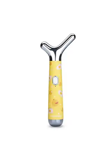 Tiendas EFE Masajeador facial en forma de y - amarillo oferta