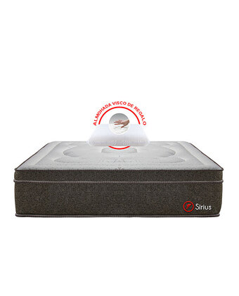 Tiendas EFE Colchón forli sirius queen + 2 almohada visco 100% + 1 protector oferta
