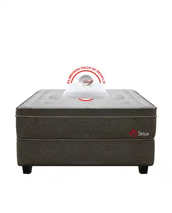 Tiendas EFE Cama americana forli sirius 2 plazas + colchón + 2 almohadas visco 100% + 1 protector oferta