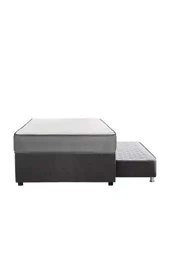 Tiendas EFE Cama divan forli polaris 1.5 plazas + colchón + 1 almohada silicona + 1 protector oferta