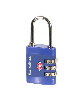Tiendas EFE Candado con combinación 3 dial - azul oferta