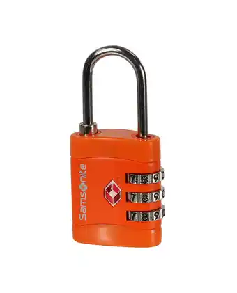 Tiendas EFE Candado con combinación 3 dial - naranja oferta