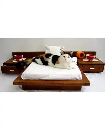 Tiendas EFE Cama para mascota candy con cabecera y cajonera - medium oferta