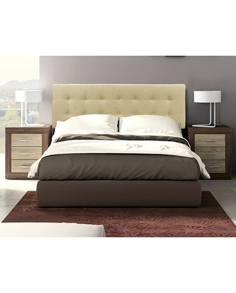 Tiendas EFE Cabecera flotante villa hogar cube king - beige oferta