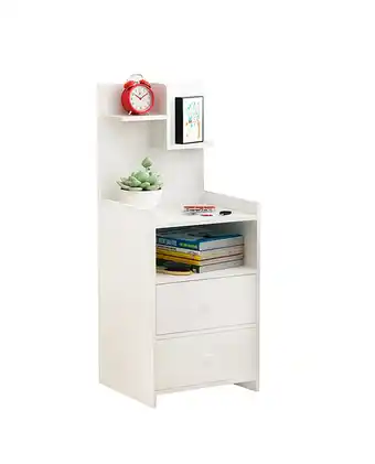 Tiendas EFE Velador villa hogar multifunción bulma blanco - villa hogar oferta