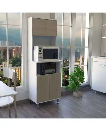 Tiendas EFE Mueble de cocina kitchen 54 - blanco / rovere oferta