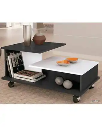 Tiendas EFE Mesa de centro yop - blanco / negro oferta
