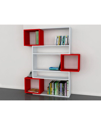Tiendas EFE Organizador bruselas 8 secciones - blanco / rojo oferta