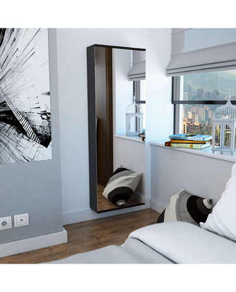 Tiendas EFE Zapatera decohome leto con espejo - wengue oferta