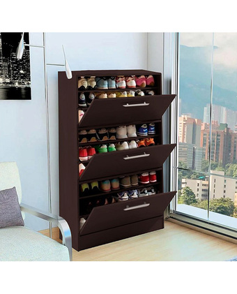 Tiendas EFE Zapatera cajonera villa hogar 27 pares - xl - wengué oferta