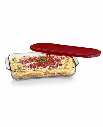 Tiendas EFE Asadera rectangular con tapa glassia siena 2.7 litros oferta