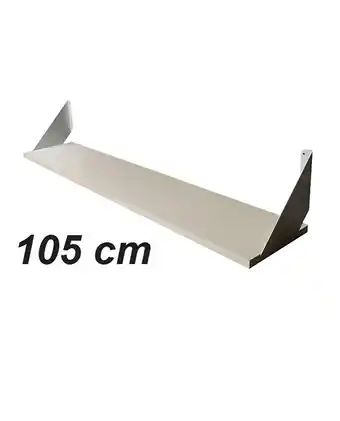 Tiendas EFE Repisa básica de 105 x 20 cm muebles yanira-blanco oferta