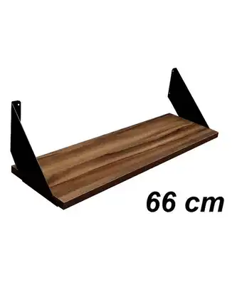 Tiendas EFE Repisa básica de 66 x 20 cm muebles yanira- nogal oferta
