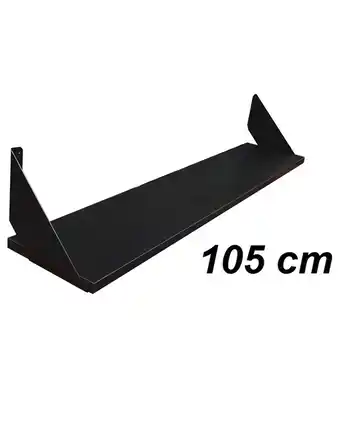 Tiendas EFE Repisa básica de 105 x 20 cm muebles yanira-negro oferta