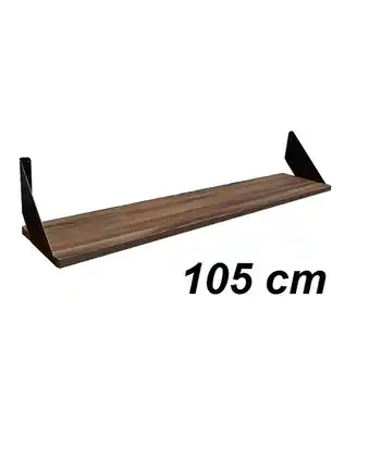 Tiendas EFE Repisa básica de 105 x 20 cm muebles yanira- nogal oferta