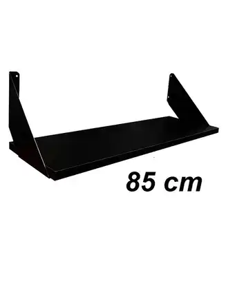 Tiendas EFE Repisa básica de 85 x 20 cm muebles yanira- negro oferta