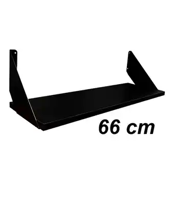 Tiendas EFE Repisa básica de 66 x 20 cm muebles yanira- negro oferta