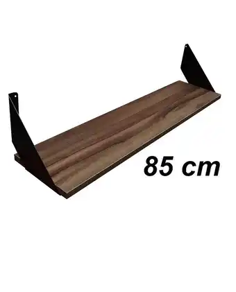Tiendas EFE Repisa básica de 85 x 20 cm muebles yanira- nogal oferta