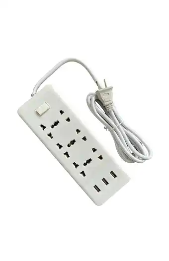 Tiendas EFE Extensión 6 salidas cable 1mt 3 usb oferta