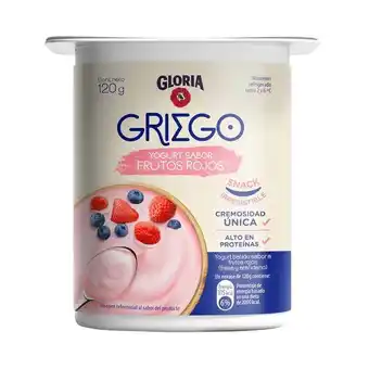 Vivanda Yogurt batido gloria griego sabor frutos rojos vaso 120g oferta